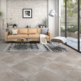 carrelage salon canape tapis