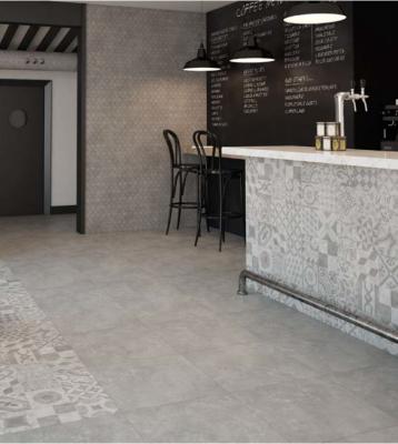 Carrelage ARGENTA tanum Ceniza 60x60 effet beton ciré 