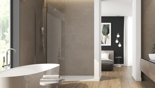 Argenta faïence Palco Brown 30x90 couleur marron effet pierre 
