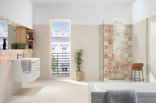 Carrelage rako Betonico light beige 60x60 esprit béton beige 