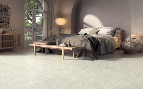 CASTELVETRO carrelage Pietra antica white effet pierre travertin blanc grand format 100x100